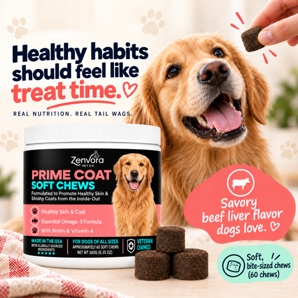 Prime Coat Soft Chews for Skin & Coat